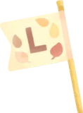 秋のお弁当ピック旗の実
