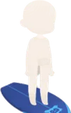 白いクマの絵柄付きサーフボード