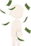舞い散る紙幣