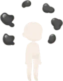 黒いスライムのアクセサリー