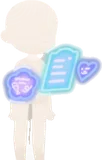 カフェのホログラムメニュー