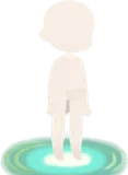 光を帯びた波紋