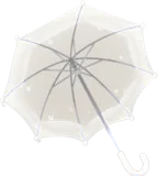 雨に濡れる透明な傘