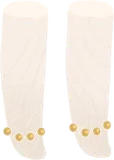 ゴールドチェーンの足飾り