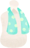 水玉のタオル