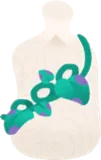 絡みつくグミフラワーの草