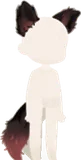 月下のオオカミ男の耳尻尾