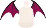 ダークピンクの羽