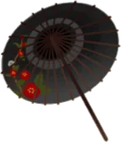 椿の番傘・黒