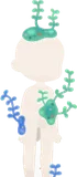 絵の具から植物