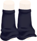 レッグウォーマー・黒