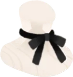 ブラックリボンチョーカー