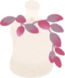 植物のマフラー・赤