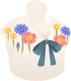 お花柄の付け襟