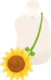 おだやかひまわりポシェット