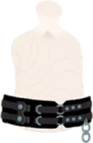 黒革パンクベルト