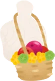 ラタン編みのポシェット