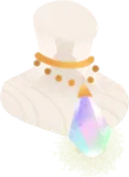ホワイトオパールネックレス