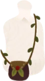 手作りの植物ポシェット
