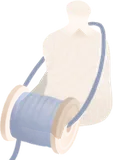 優しい色のボビン
