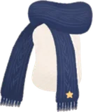 ケーブル編みのロングマフラー