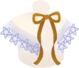 星形フリルの付け襟