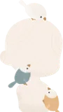 さえずる小鳥たち