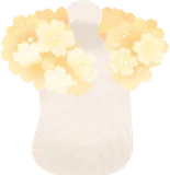 金桜の襟巻き