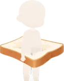 消しゴムに使った食パンの残り