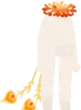 ふわふわ羽根マフラー
