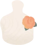 ドライフラワーのコサージュ
