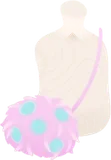 モフモフショルダーバッグ・ビンク
