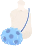 モフモフショルダーバッグ・ブルー