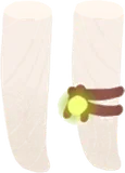 光虫の付いた足飾り
