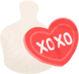 ハート・XOXO