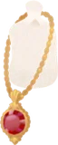 ルビーをあしらった宝石飾り