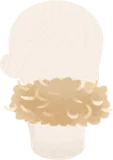 ふわふわおがくずマフラー