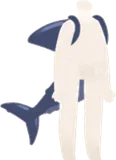 大きなかっこいいヒレ