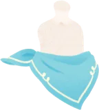 さわやかなハンカチエプロン