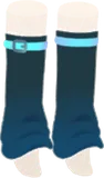 ダークブルーのレッグカバー