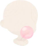 ピンクの風船ガム