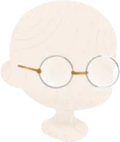 シンプルな眼鏡