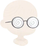 瓶底メガネ