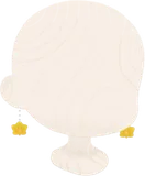 黄色い楓のイヤリング