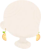 オレンジのイヤリング