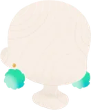 ツノリムルモチーフピアス