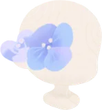 空色に咲く紫陽花の装飾花