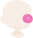 ピンクボタンアイパッチ