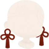 みやびな紅色イヤリング