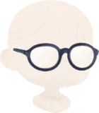 青縁メガネ